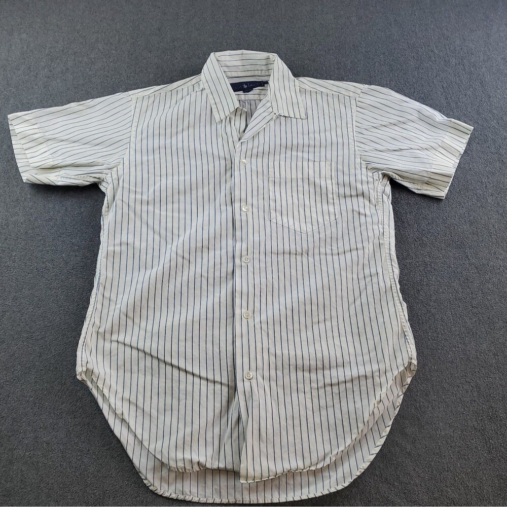 Vintage Ralph Lauren Pinstripe Button down Shirt White Women's Size 4